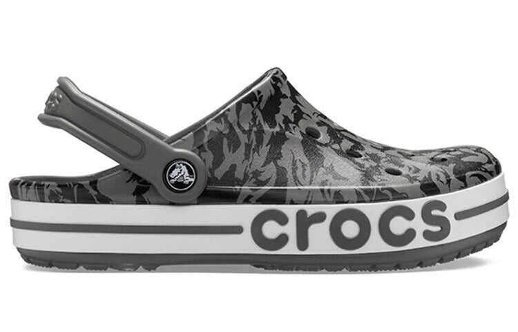 Crocs Bayaband Beach Gray Black Sandals 'Grey Black' 206232-0DY