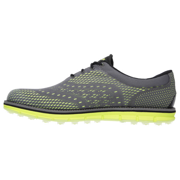 Skechers Men Extra Wide Fit (4E) Shoes - Charcoal/Lime