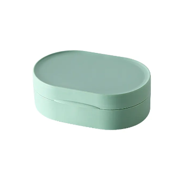 New Design Custom Logo Plastic Round Travel Bulk Soap Case Dish Holder