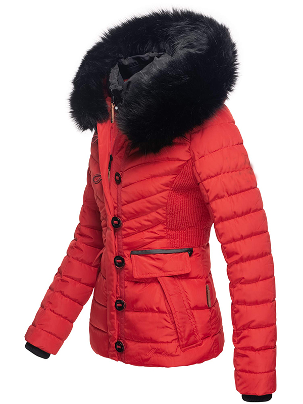 Ladies winter short parka coat
