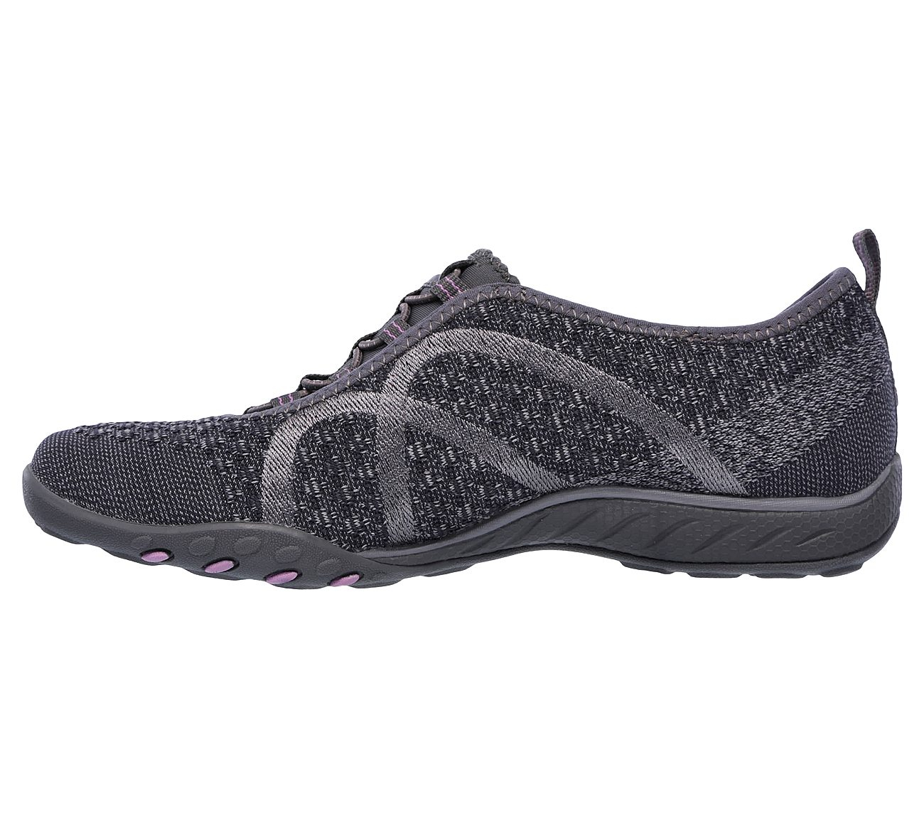 Skechers Women Relaxed Fit: Breathe Easy - Fortune-Knit Charcoal