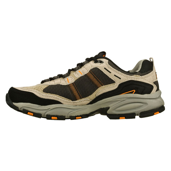 Skechers Men Extra Wide Fit (4E) Shoes - Trait Taupe/Black