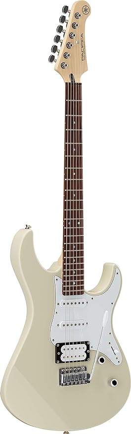 Yamaha Pacifica - Guitarra eléctrica de 112 V, color blanco - Guitarra eléctrica de alta calidad para principiantes con un diseño elegante - Sonido versátil gracias a un sofisticado conjunto de pastillas